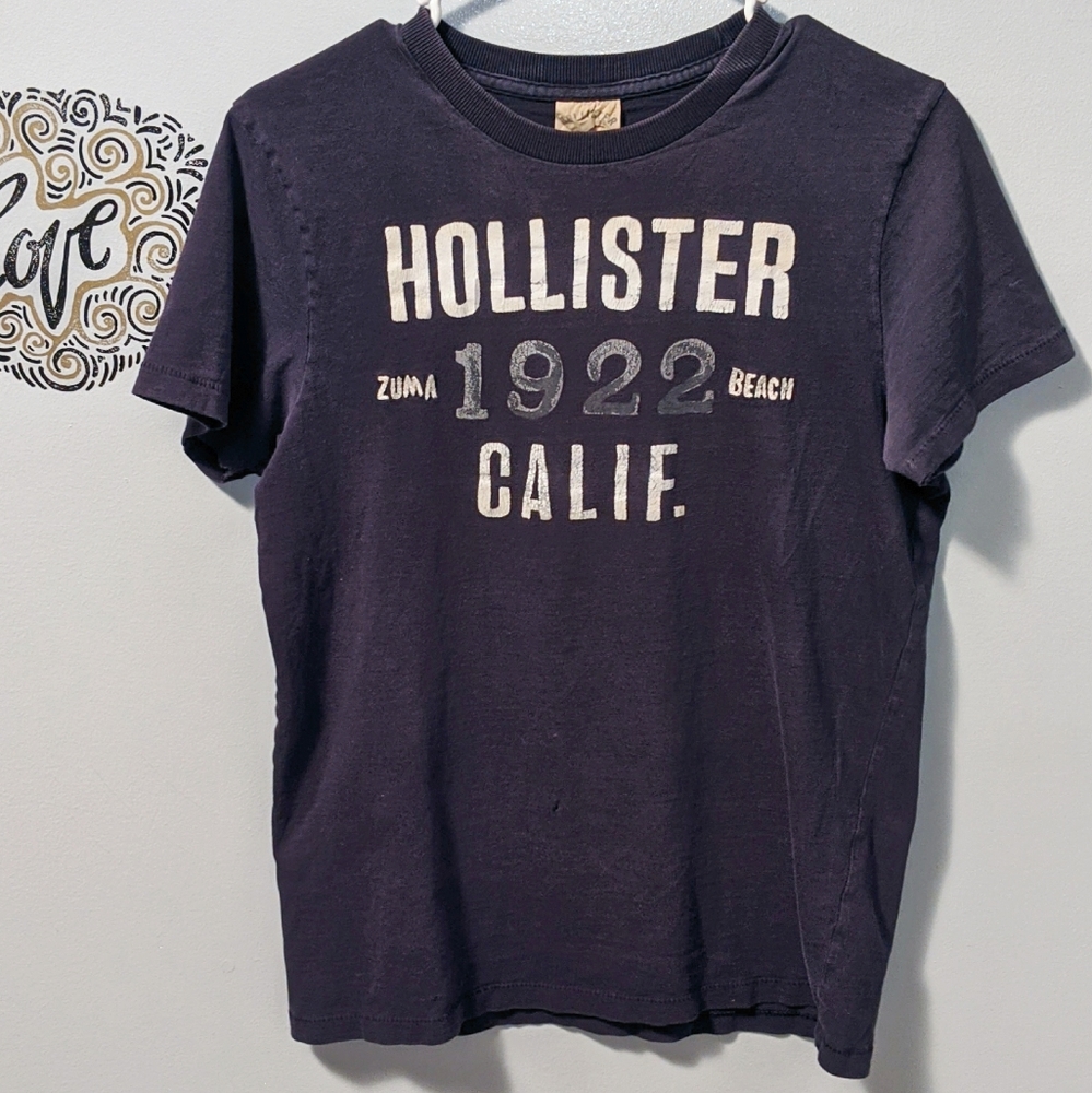 HOLLISTER: Men's Blue Zuma Beach 1922 Tee